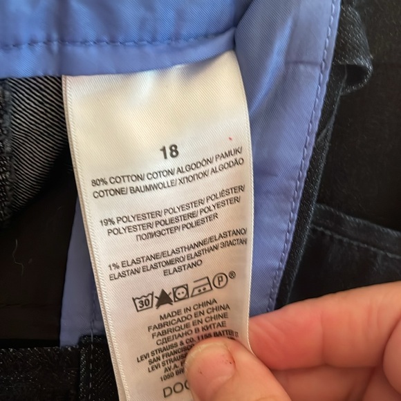 Dockers size18 capri new never worn jean material - Picture 6 of 6